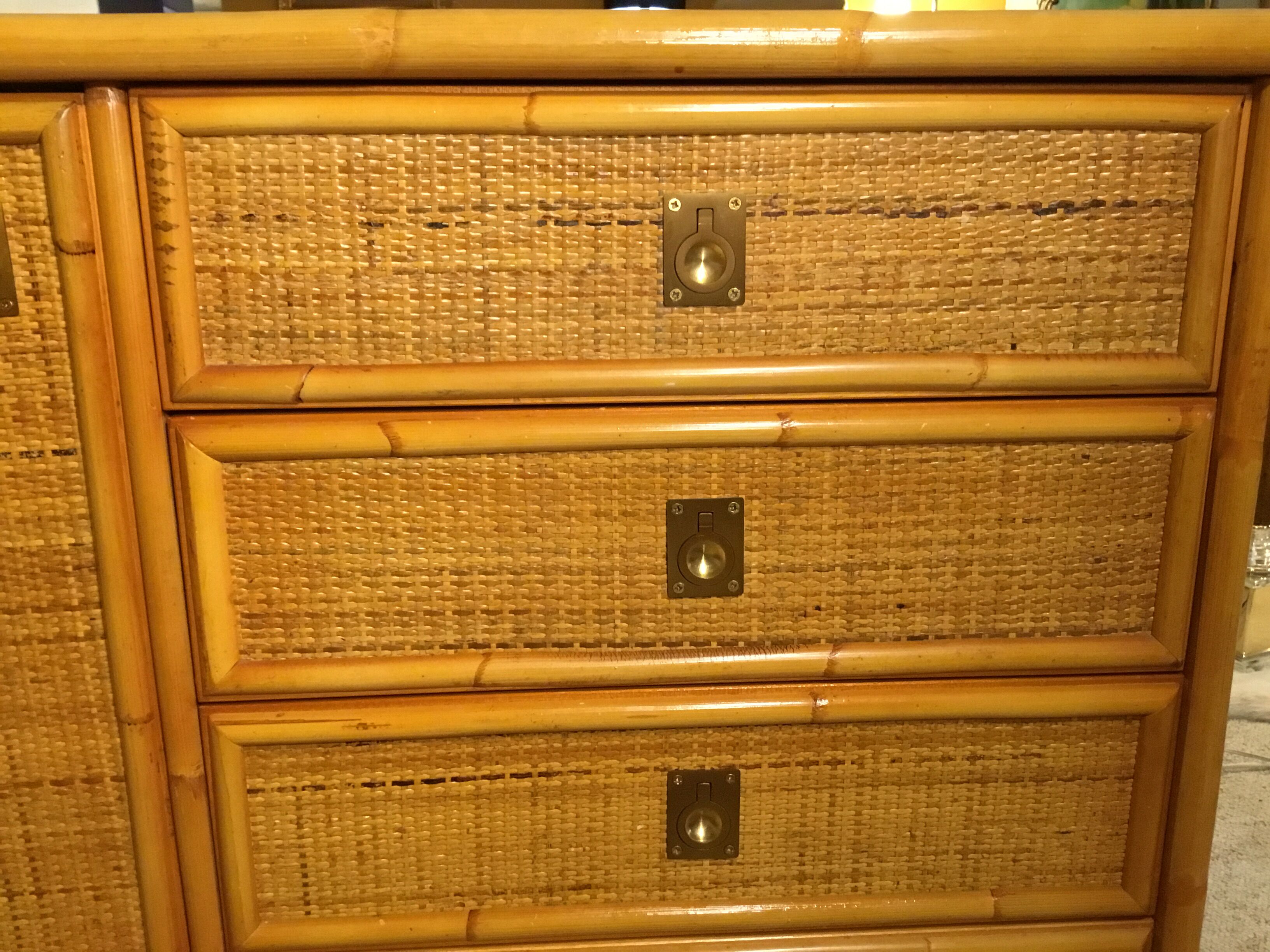 Rattan dresser