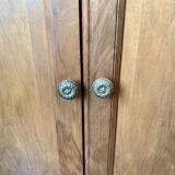 Antique low furniture in solid walnut