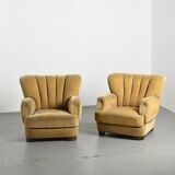 Pair of Danish Art Deco armchairs, 1940s