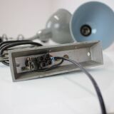 Set of Two Adjustable Industrial Wall Lamps, 1950's, Czechoslovakia