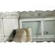 Vintage rectangular / panoramic mirror in Murano style, Venetian Art Deco