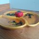 Aperitif serving dish in slip stamped Vallauris