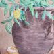Still life illustration from the 70s under glass.