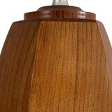 Mid Century Scandinavian teak table lamp 70's design minimalist