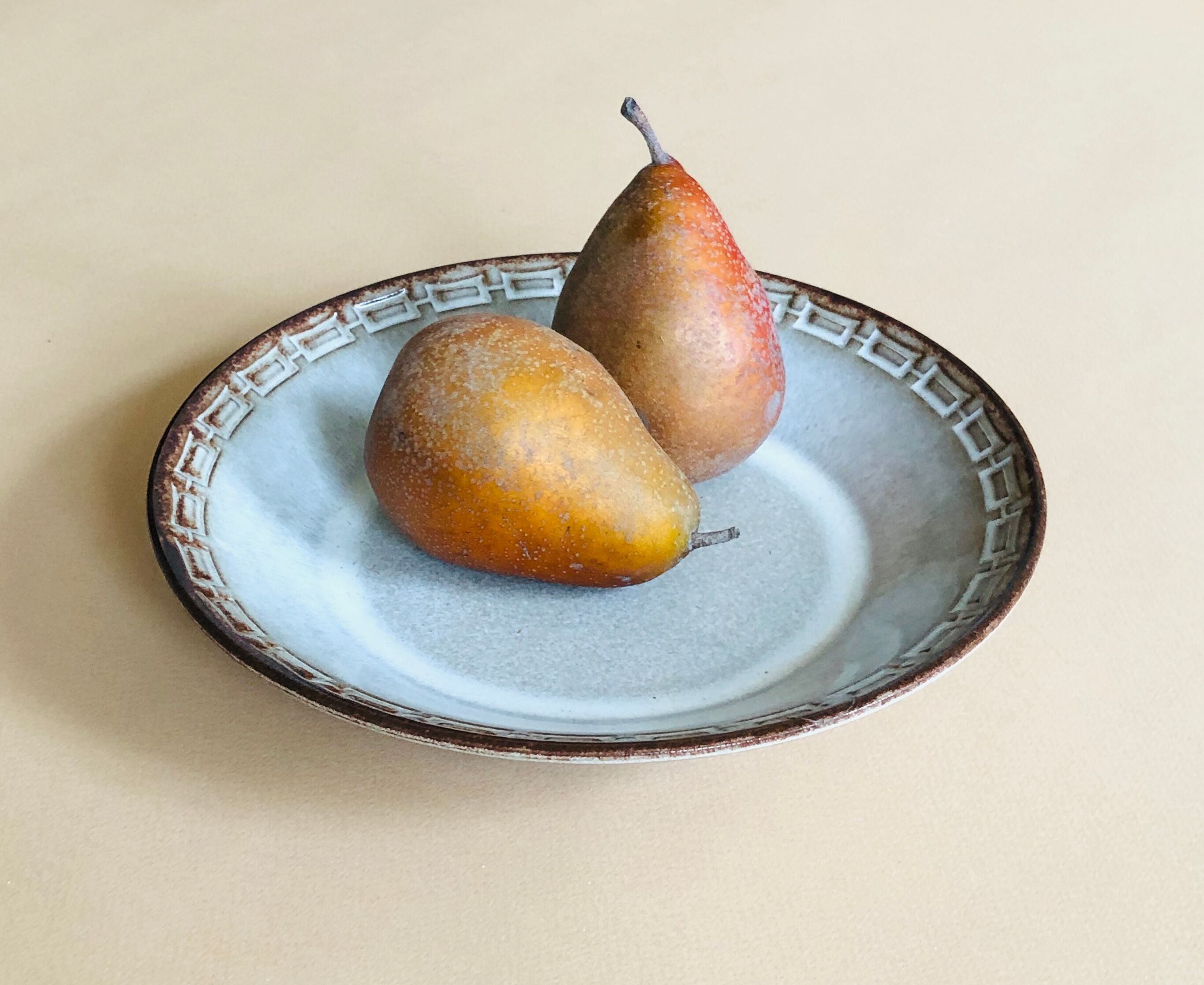 Ceramano West Germany decorative hollow ceramic plate