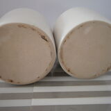 Set of two sandstone pots