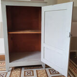 Painted wooden storage cabinet