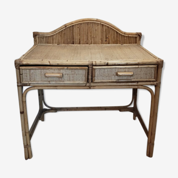 Rattan desk