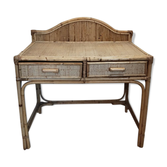 Rattan desk