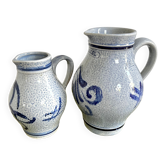 Vintage bluestoneware pitchers