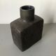Art pottery of Mobach Holland Cubist vase in black enamelled sandstone