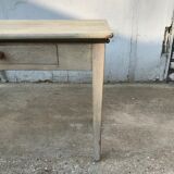 Pale green patinated wooden desk