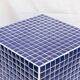 Blue column side table 66x33 cm