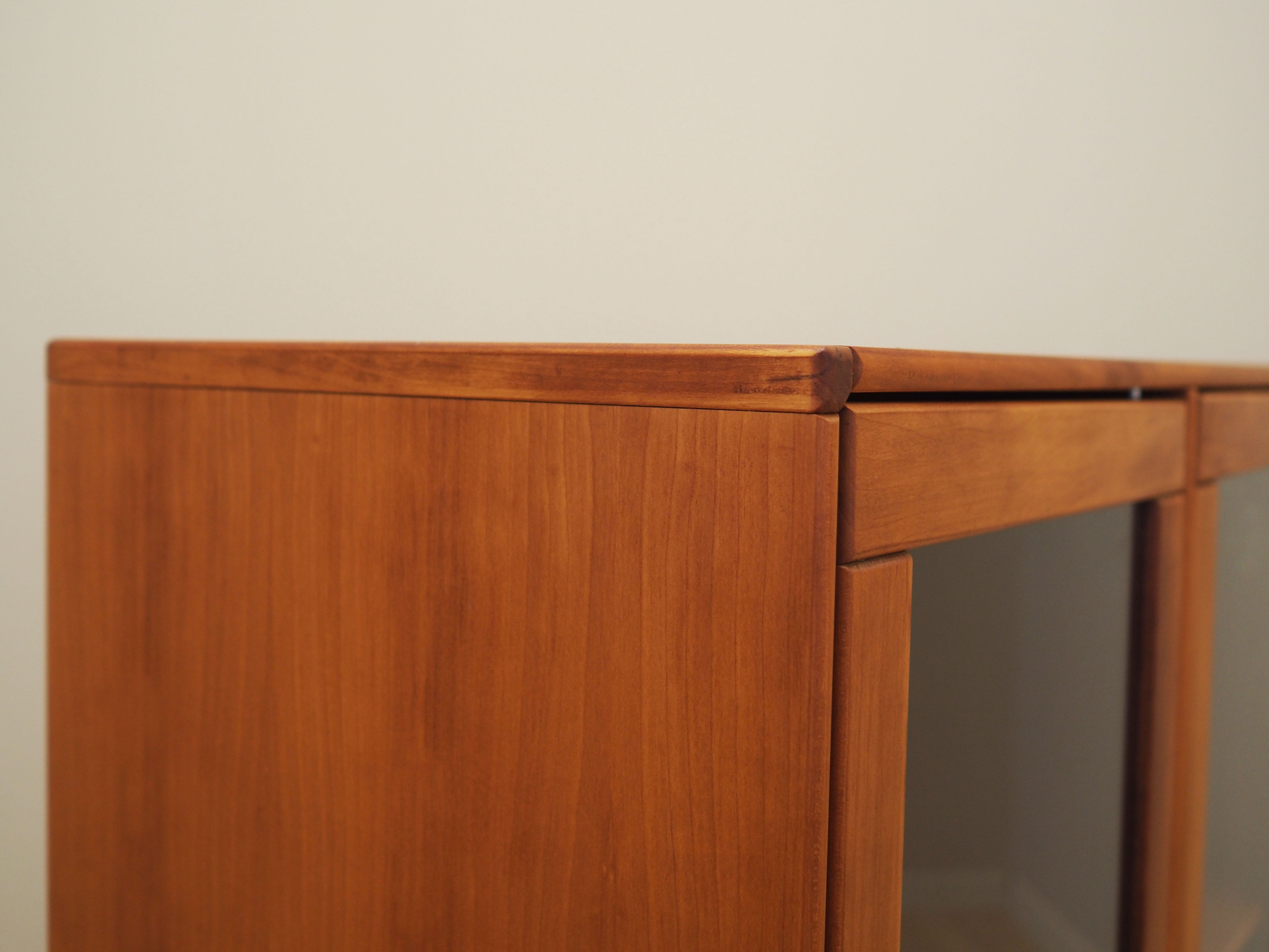 Vitrine en acajou, design danois, années 1970, Danemark