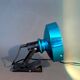 Lita 1950/1960 clamp spotlight with blue diffuser.