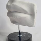 Lips of Michelangelo's "David", after Brucciani, on base, 17 cm