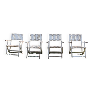 Série de 4 fauteuils - pliants