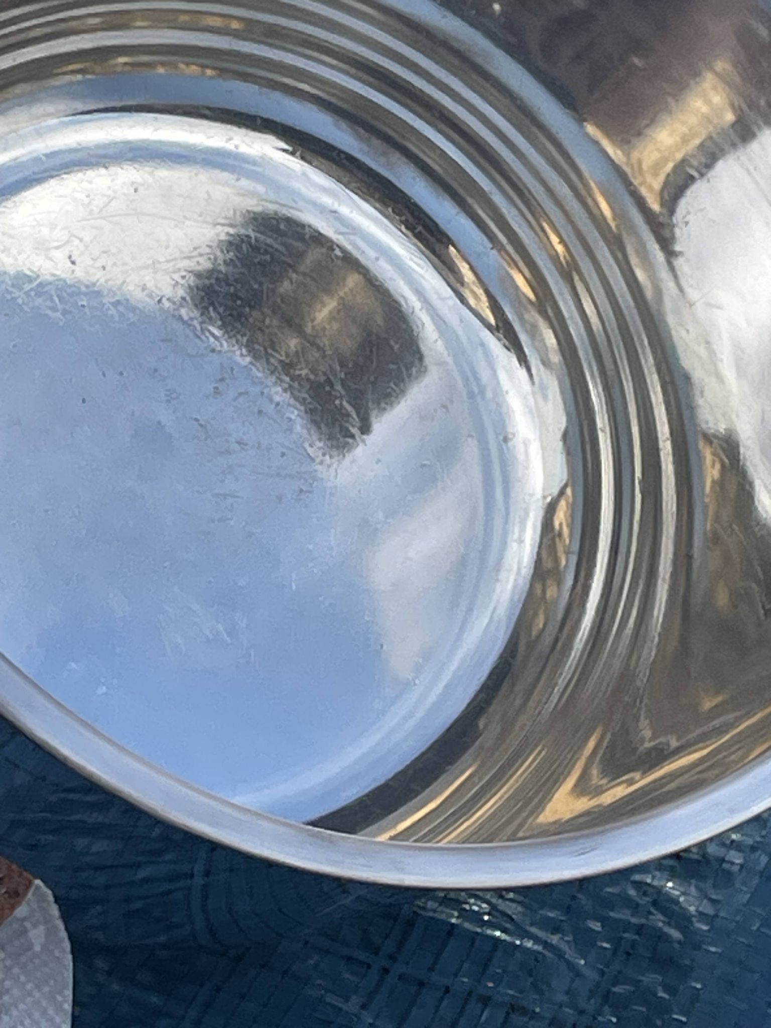 Champagne bucket cooler silver metal shell socket, Gallia Christofle