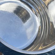 Champagne bucket cooler silver metal shell socket, Gallia Christofle