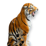 Tiger in glazed italian ceramic