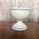 Paire ancien coquetier carlton ware 1976 céramique blanc & bleu vintage