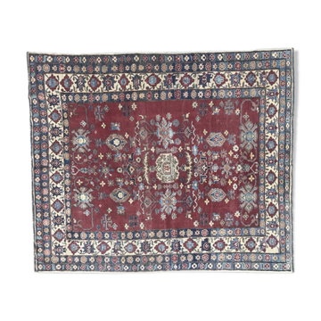 Tapis vintage chobi afghan fait main 215x250 cm
