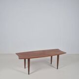 Danish coffee table in solid wood with beautiful design, 1960s