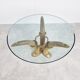 Vintage faux tusk center table or side table, 1970s