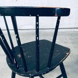 Mid-Century Scandinavian Design Curved Spindle Back Side Chair, Denmark, 1960s