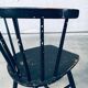 Mid-Century Scandinavian Design Curved Spindle Back Side Chair, Denmark, 1960s