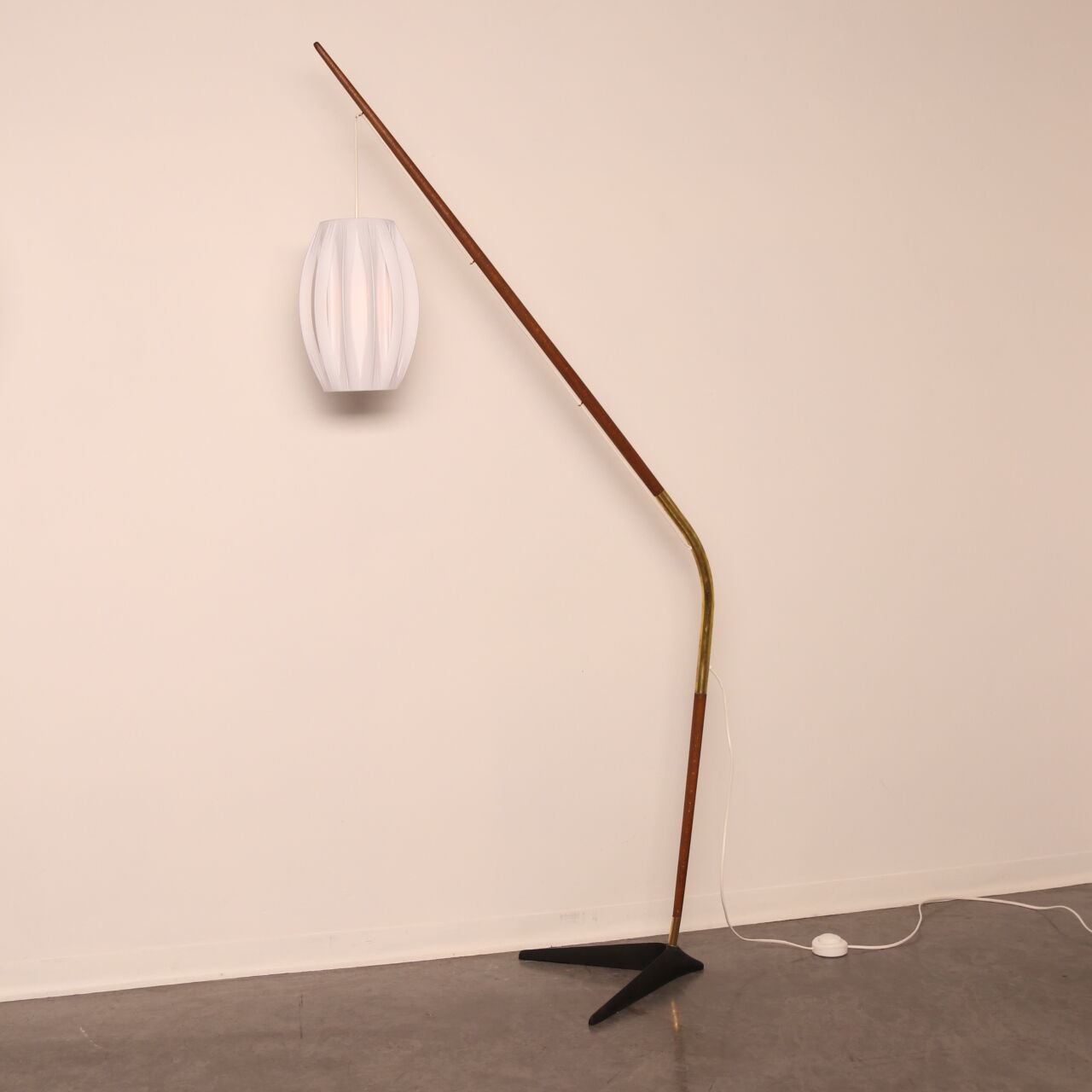 Floor lamp 'Fishing Pole' by Svend Aage Holm Sorensen - Denmark - 1950's