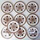 10 flat earthenware plates