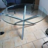Renato zevi round glass table