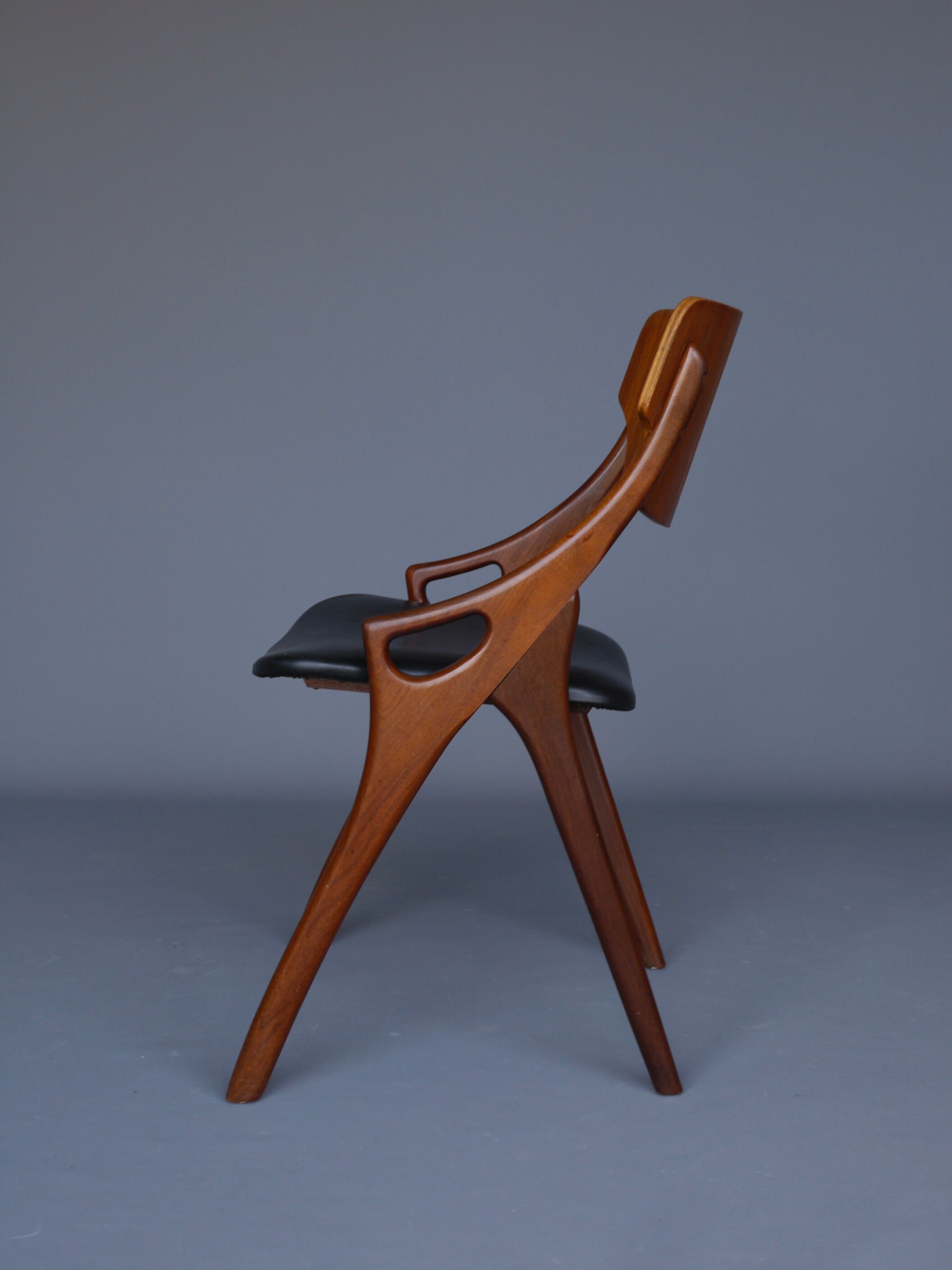 Danish Teak Chairs by Arne Hovmand Olsen for Mogens Kold, 1960s, Set of 3