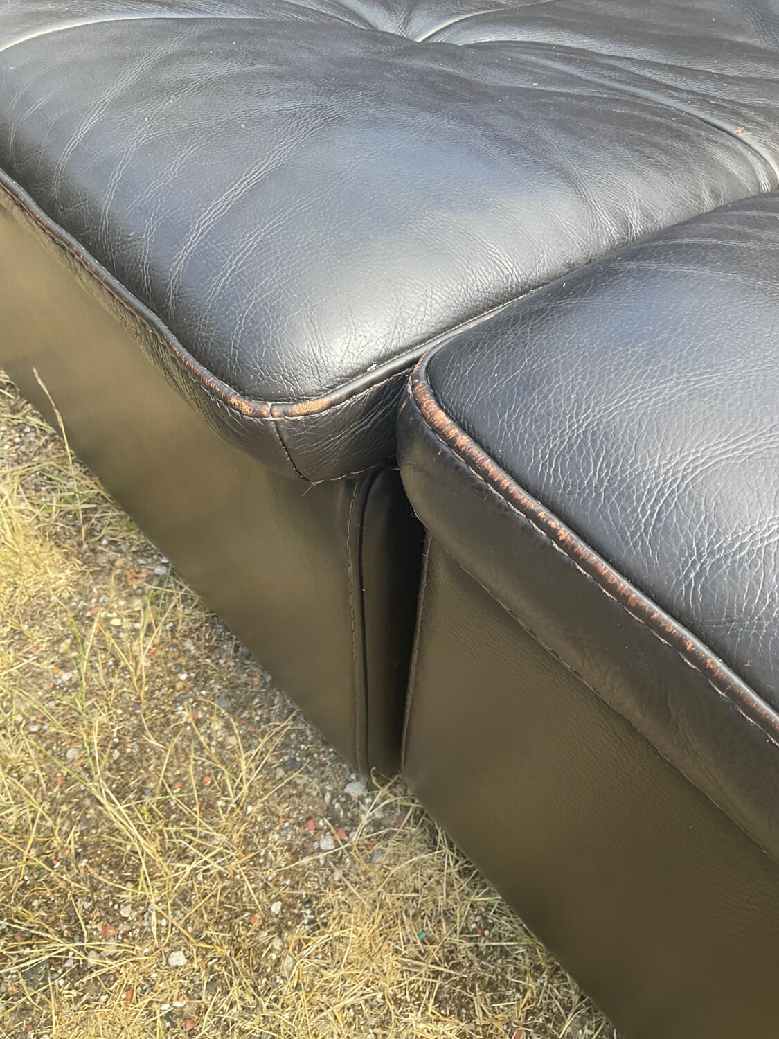 Incanto Italy modular corner sofa in brown leather