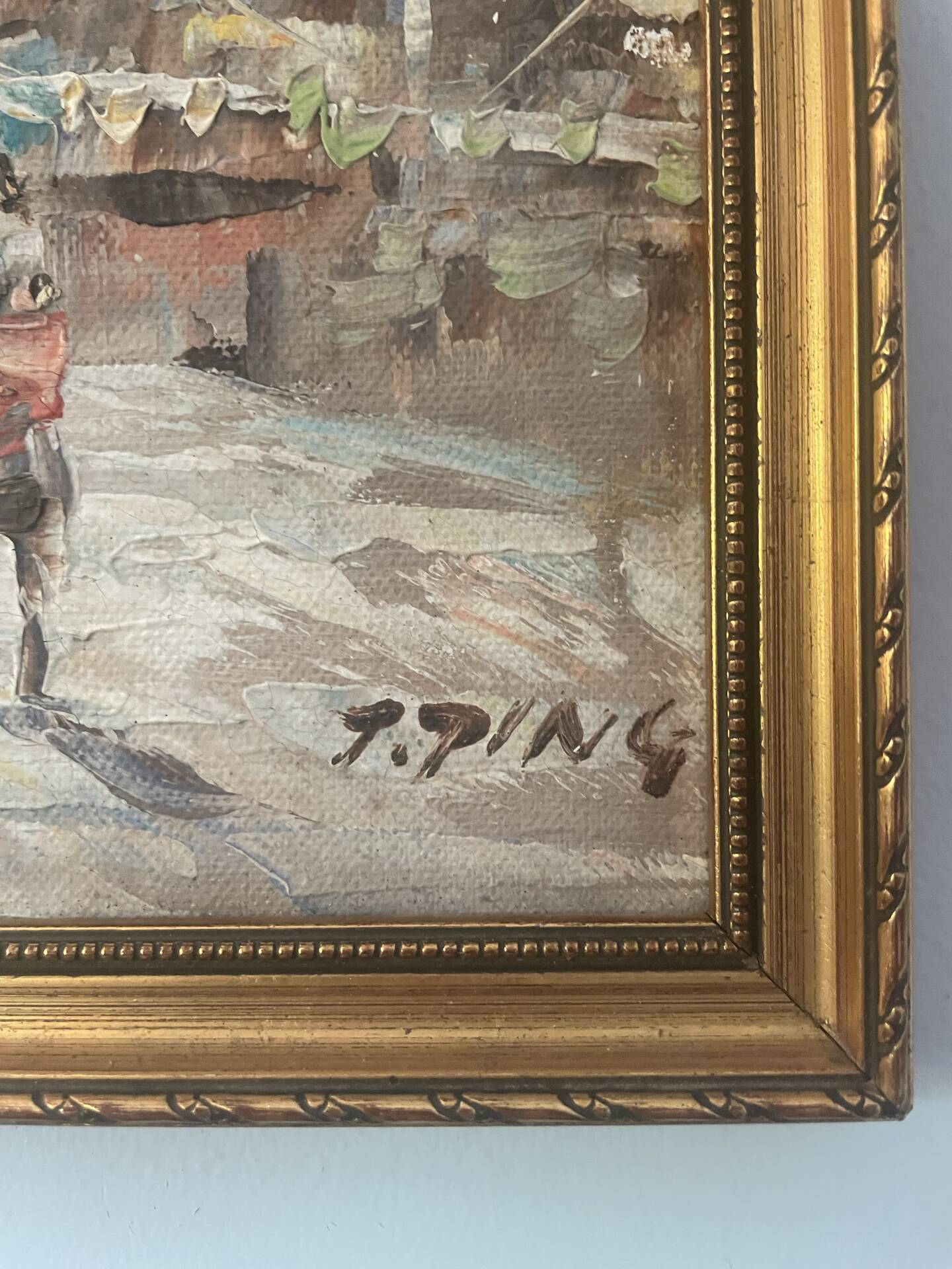 Huile sur bois orientaliste
