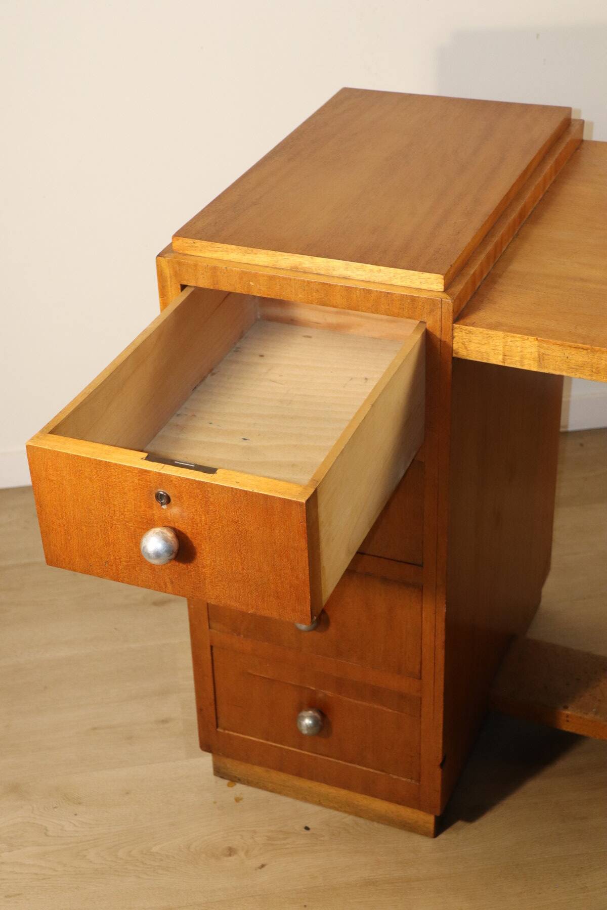 Art Deco style wooden desk, 1940