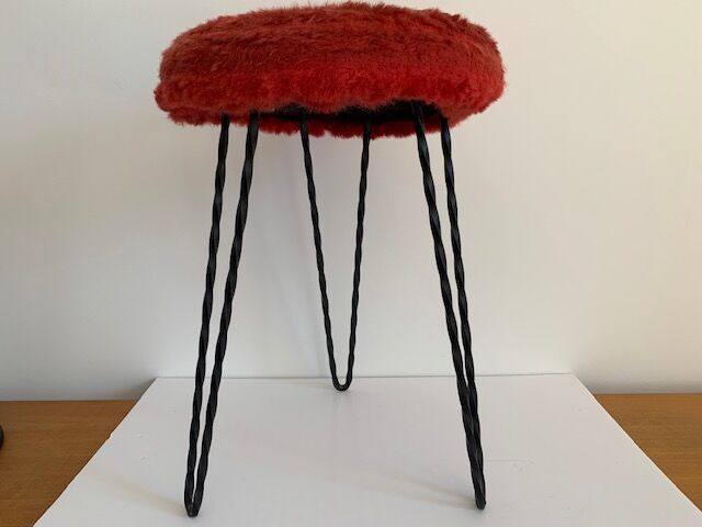 Vintage stool 3 feet twisted