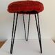 Tabouret vintage 3 pieds torsadés
