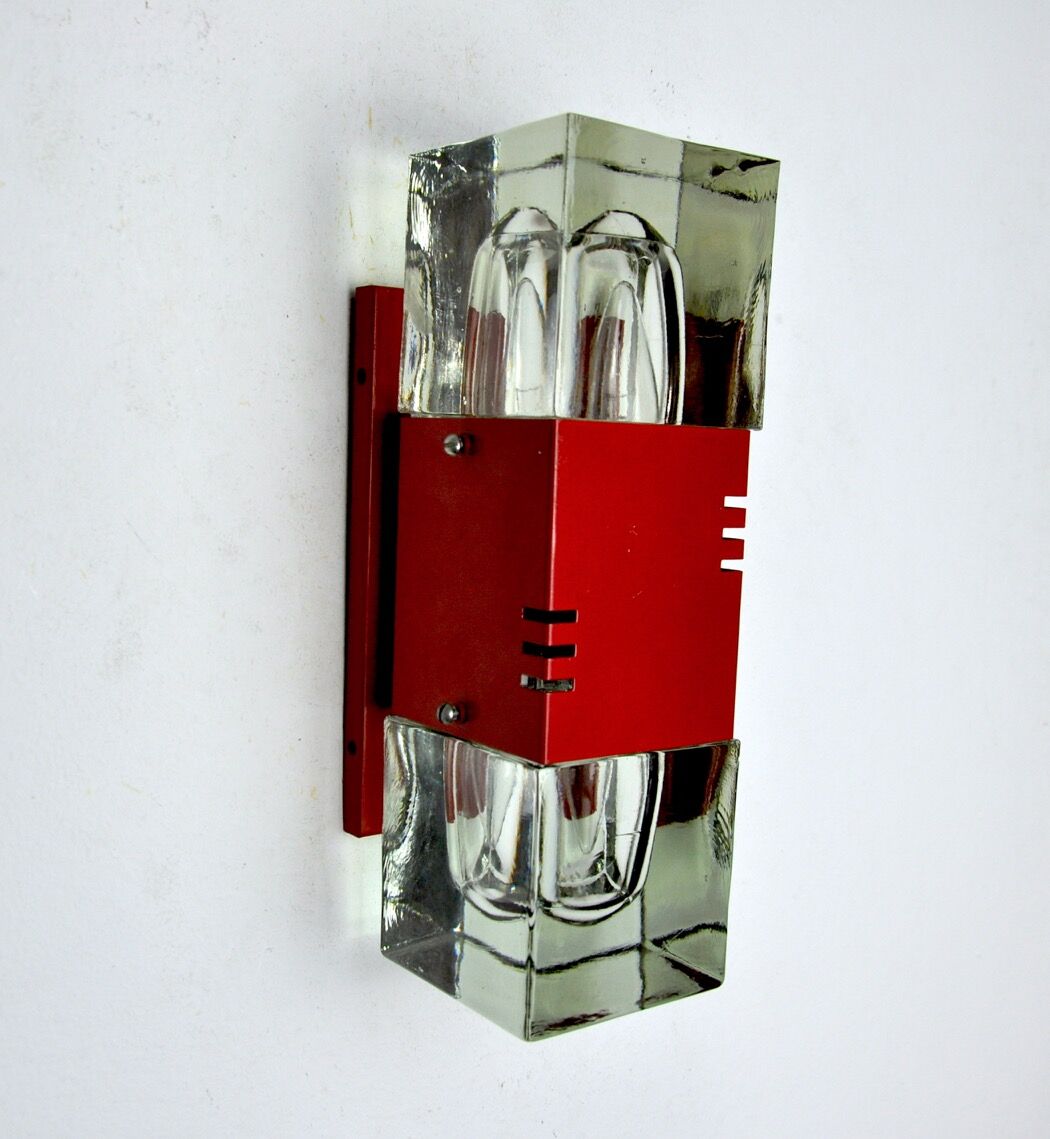 Wall lamp of the House Sciolari, murano glass, Italy, 1970