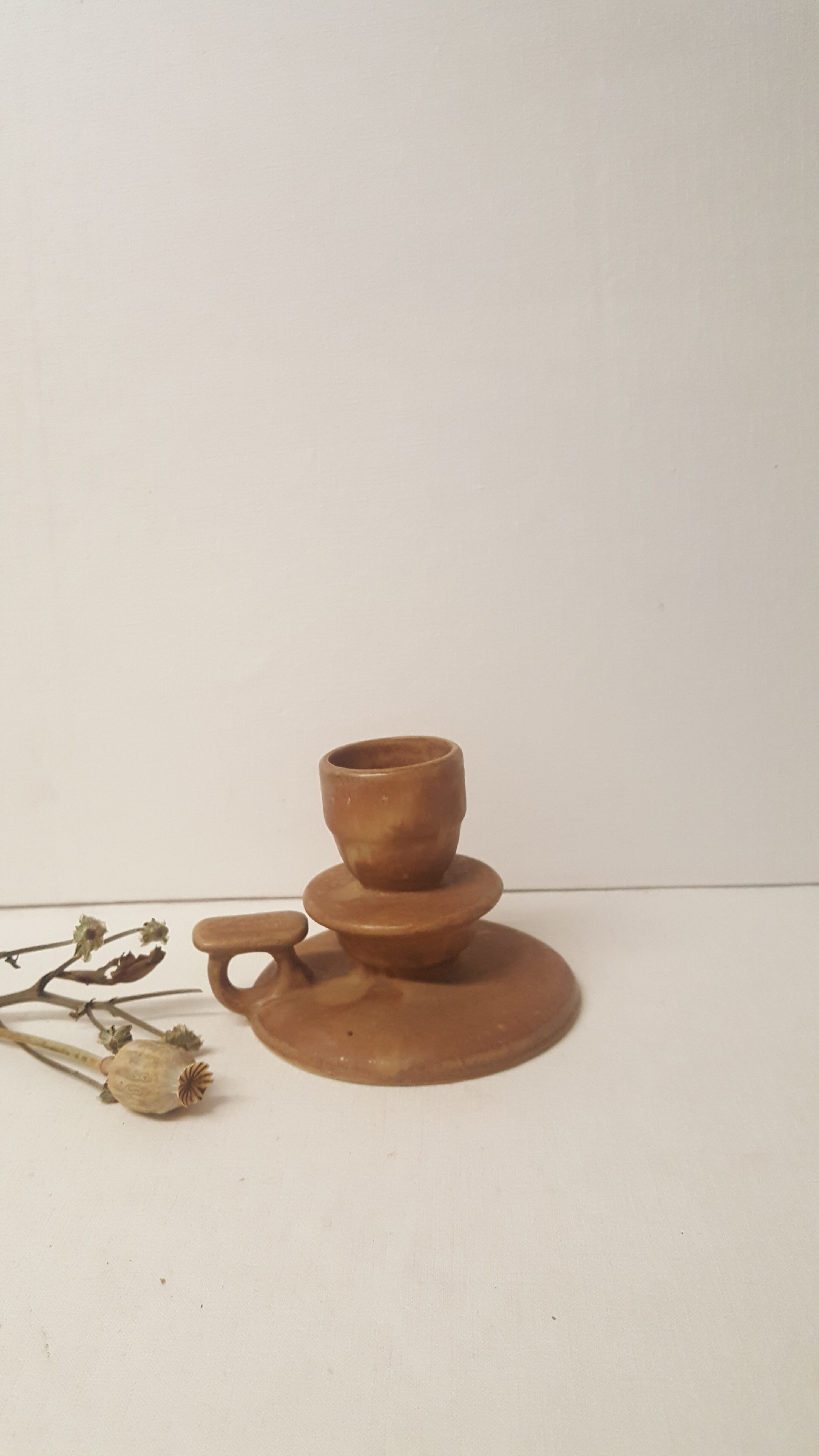 Sandstone cup bougeoir