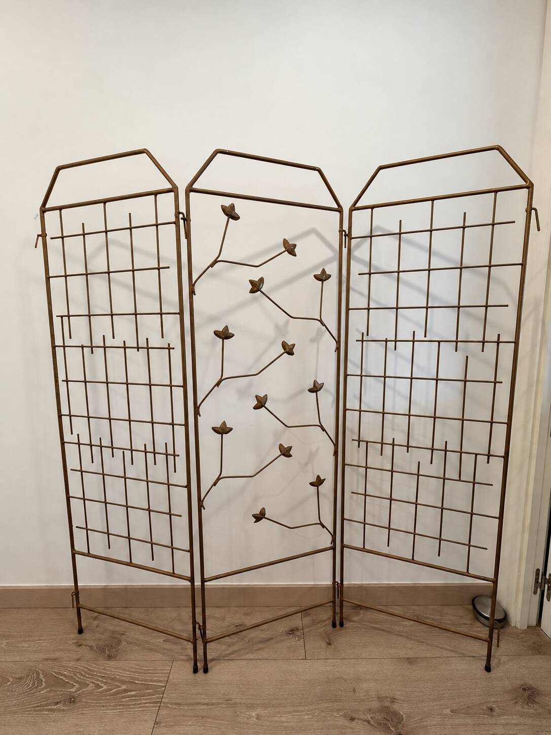Antique wrought iron screen