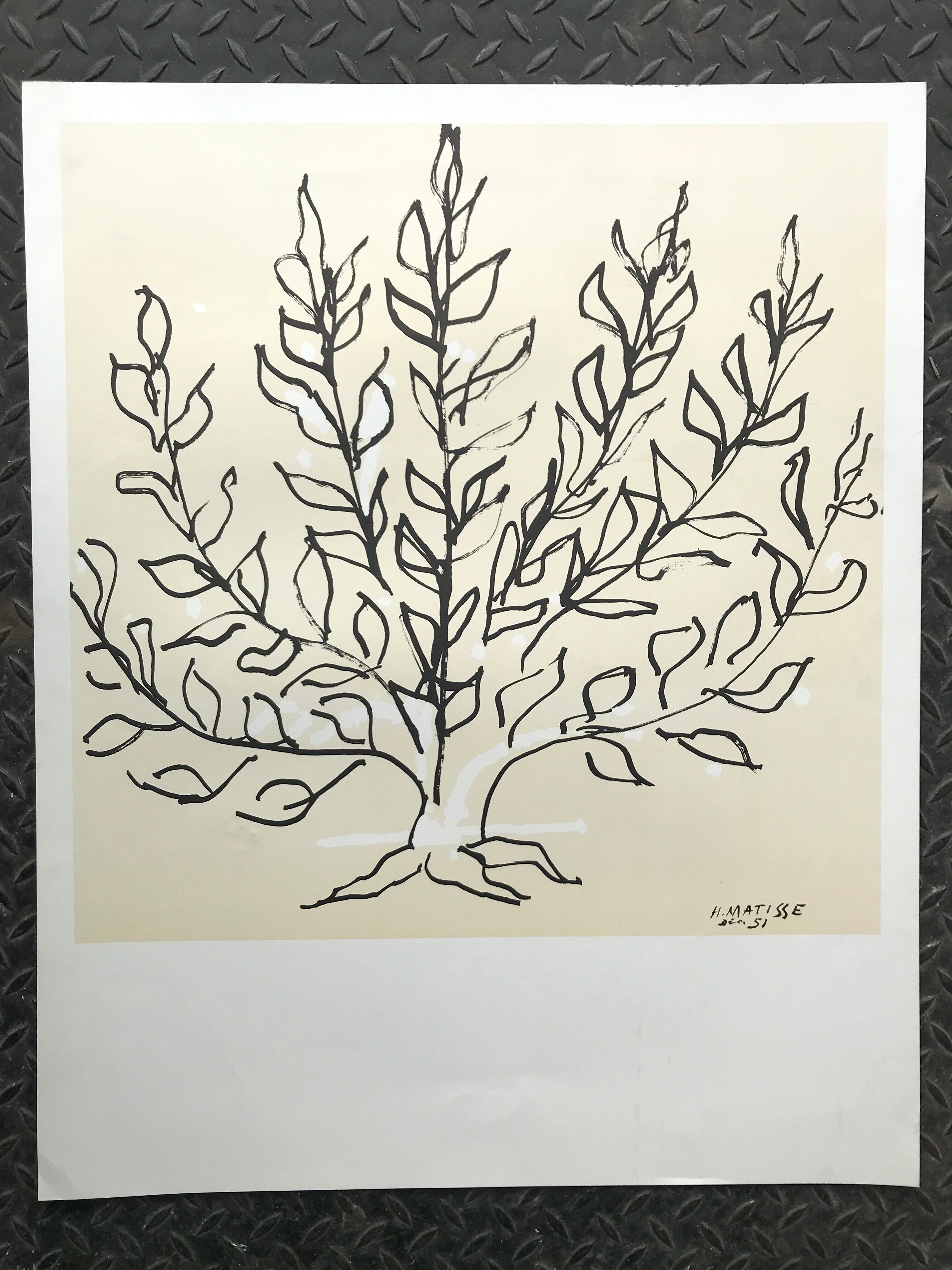 Lithograph by Henri Matisse, after Le Buisson, 1994