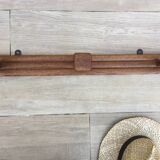 VINTAGE Geometric Solid Oak COAT RACK