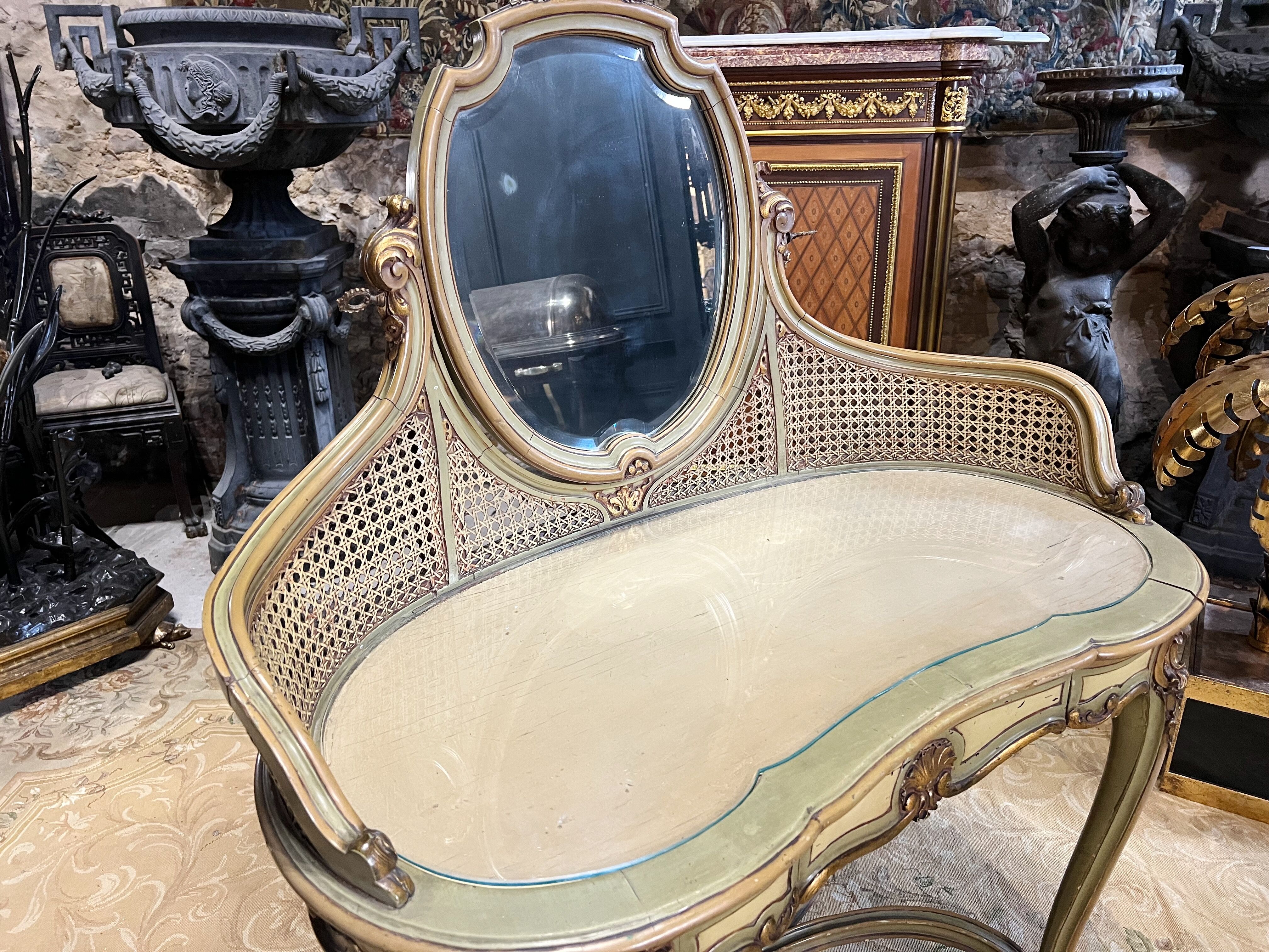 Dressing table in Louis XV style of the Napoleon III period
