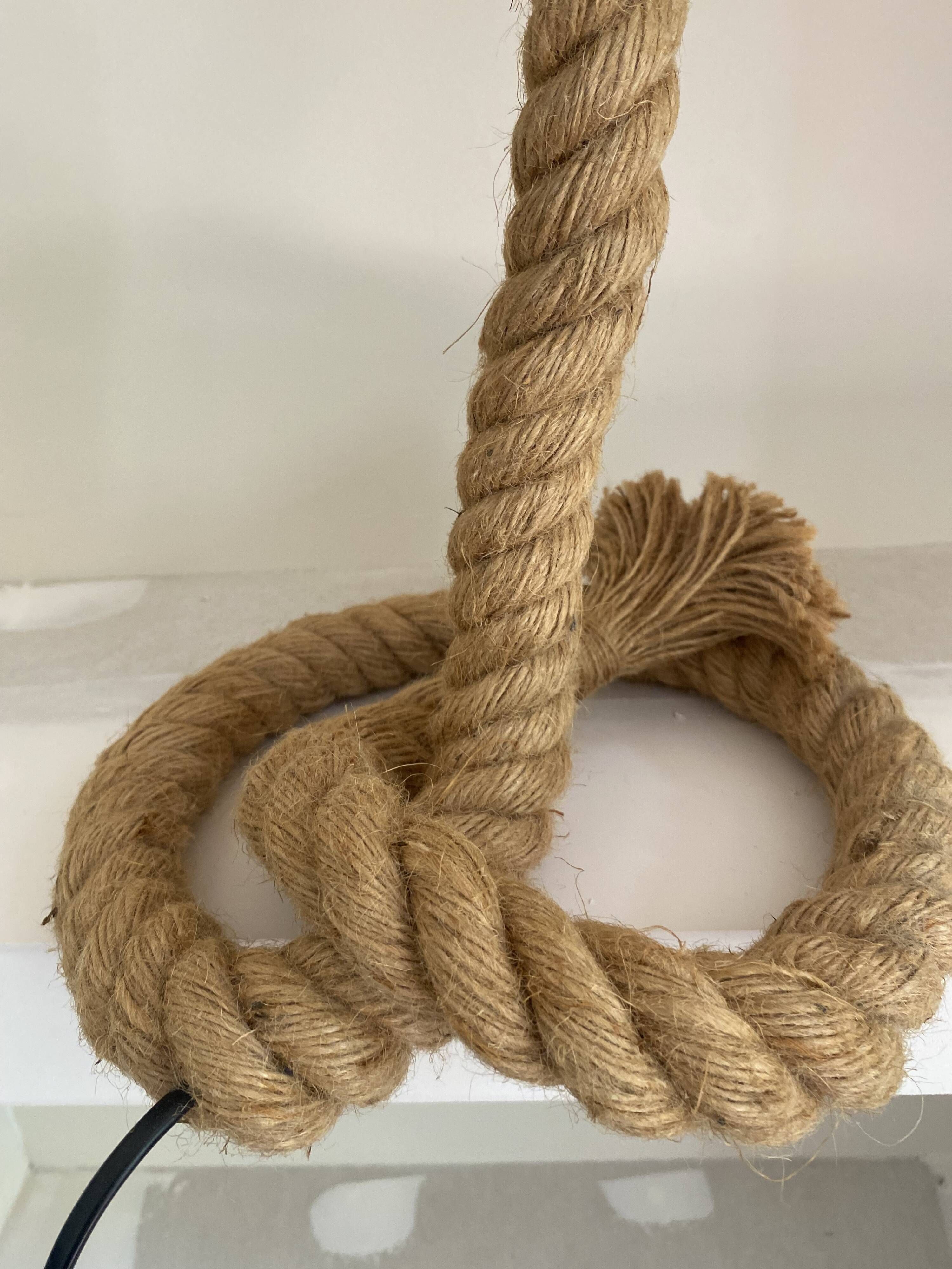 Cord lamp and cotton lampshade