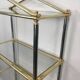 Neoclassical shelf with silver gunmetal patina and gilt metal