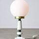 Vintage Italian Table Lamp in Brass and Marble, 1960s