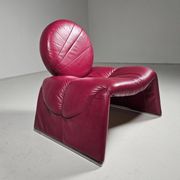 Calypso pink chaise longue by Vittorio Introini for Saporiti, Italy, 1970.