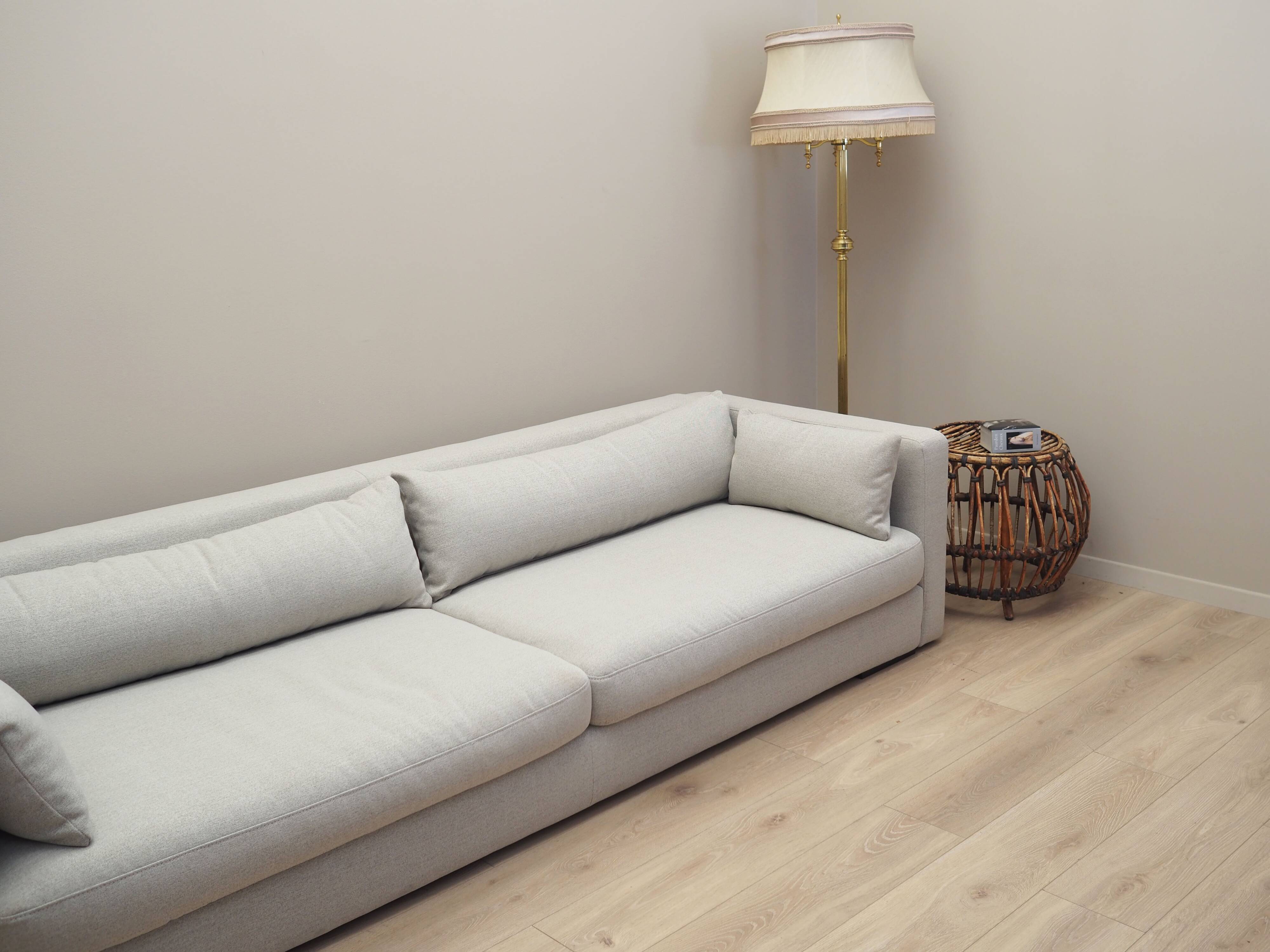 Grey sofa, Scandinavian design, 00s
